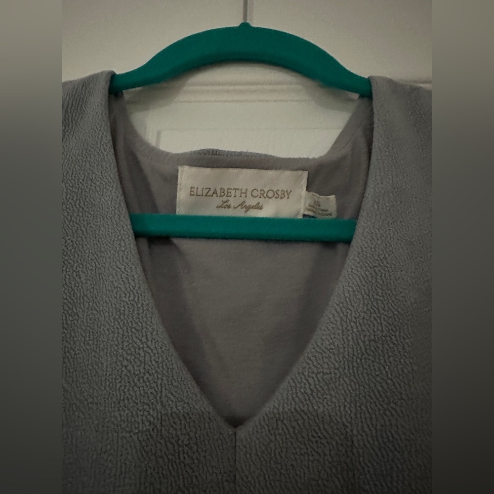 Anthropologie Elizabeth Crosby Princeps Waistless V-Neck Pullover Shift Dress - Picture 4 of 4